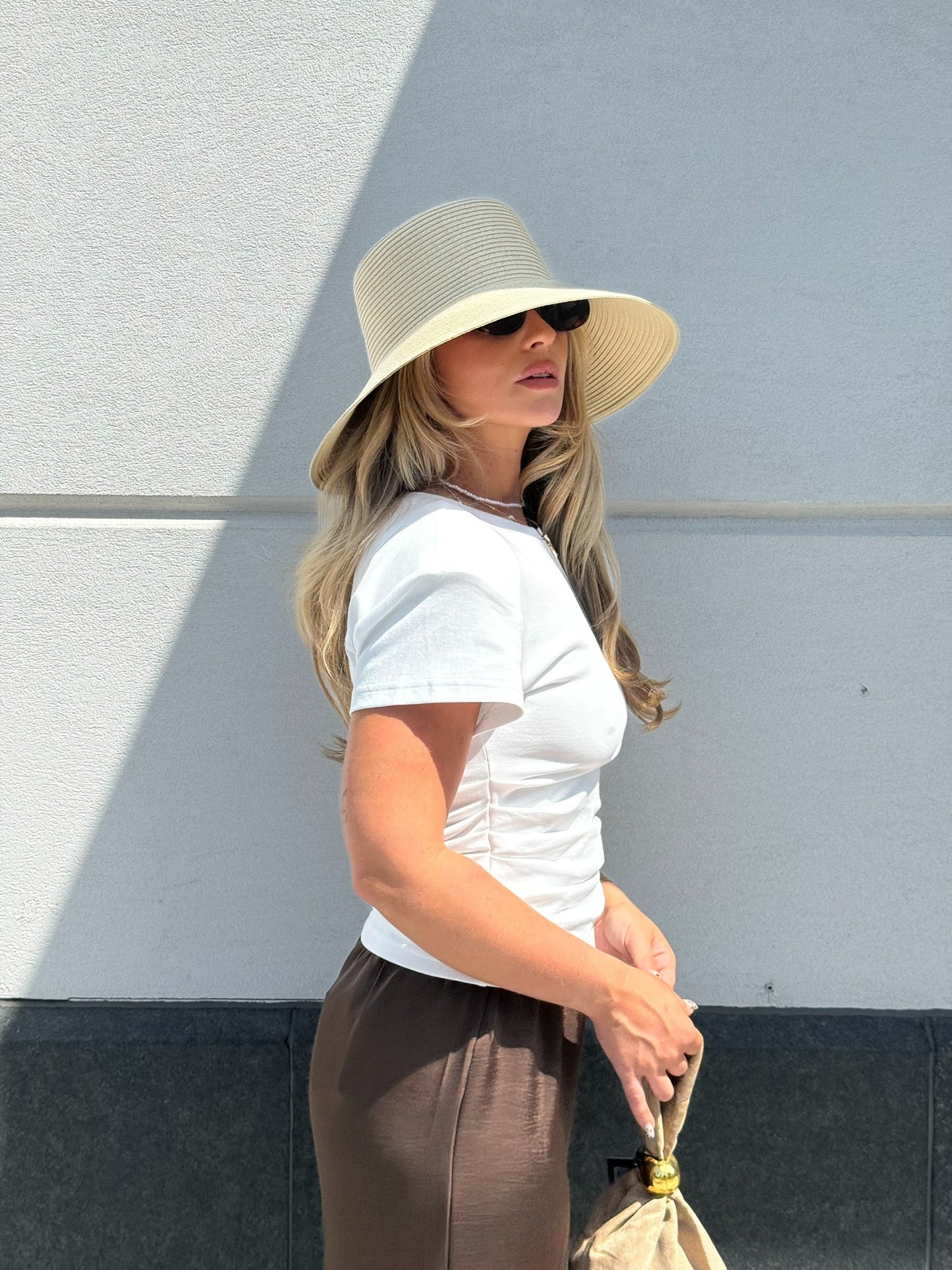 Solene Drawstring Satin Trouser