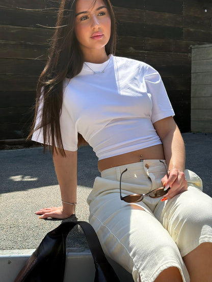Topaz Denim Capri