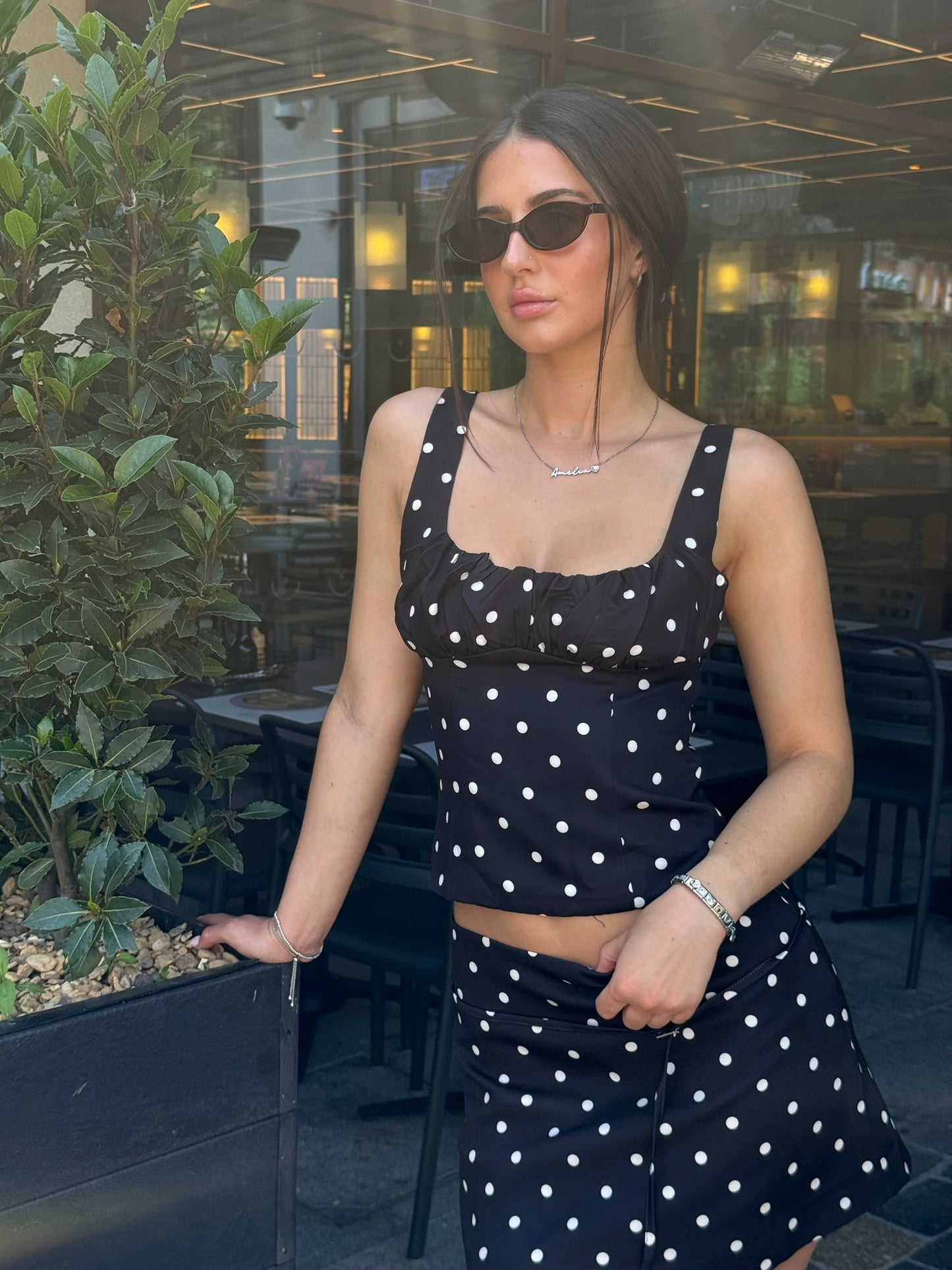 Olivia Polka Dot Top