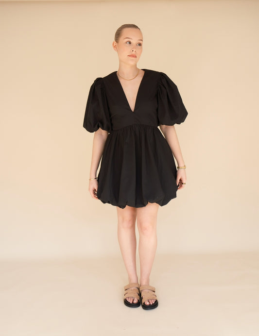 OTC Occasion - Puff Sleeve Mini Dress