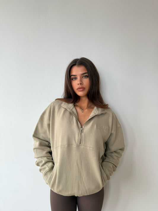 Santa Monica Zip-Up - Sage Green