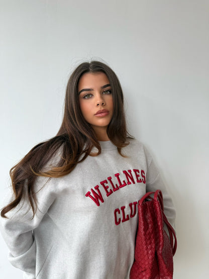 “Wellness Club” Sweatshirt - Grey