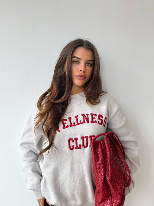 “Wellness Club” Sweatshirt - Grey