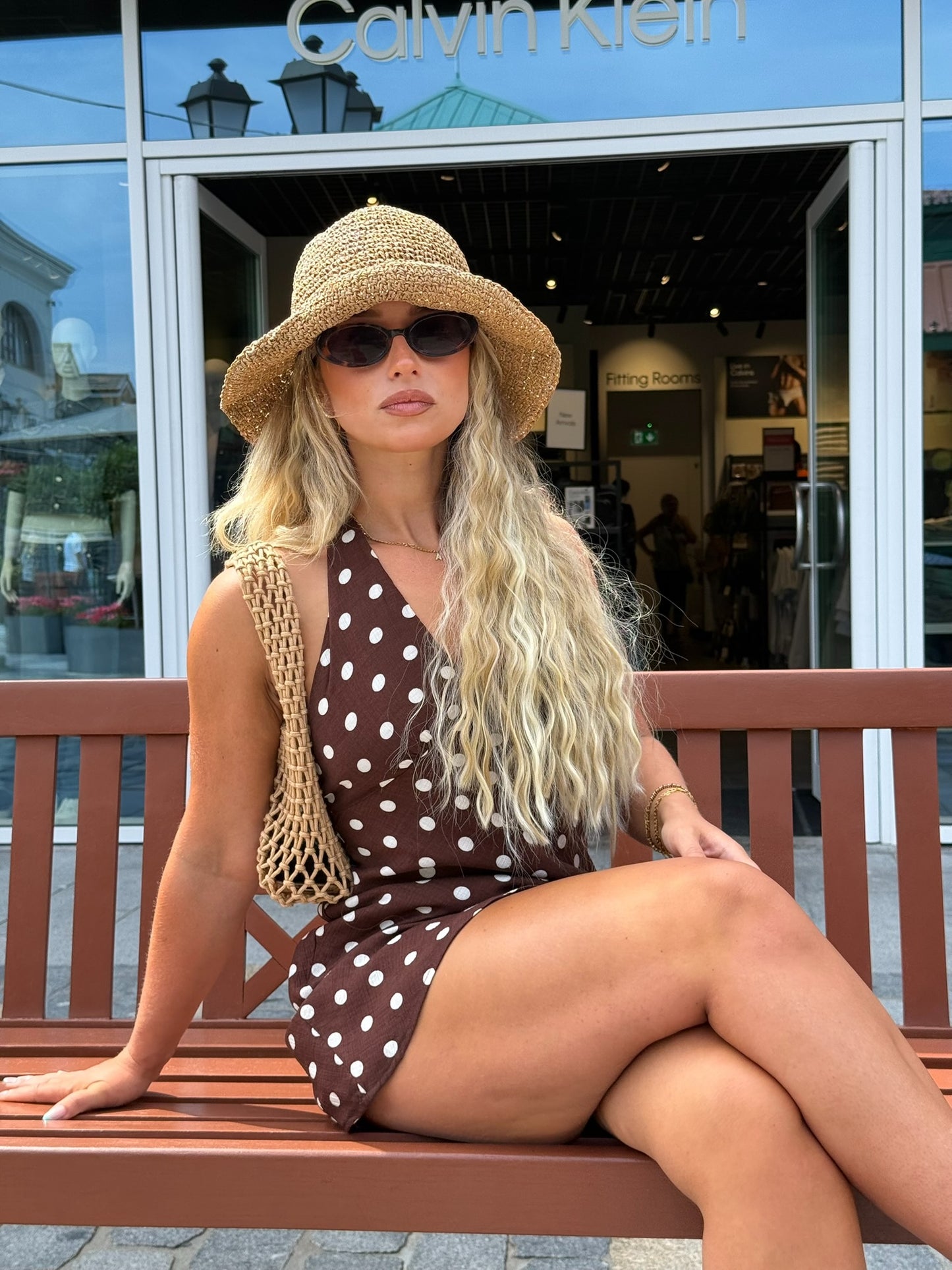 River Polka Dot Halterneck Dress