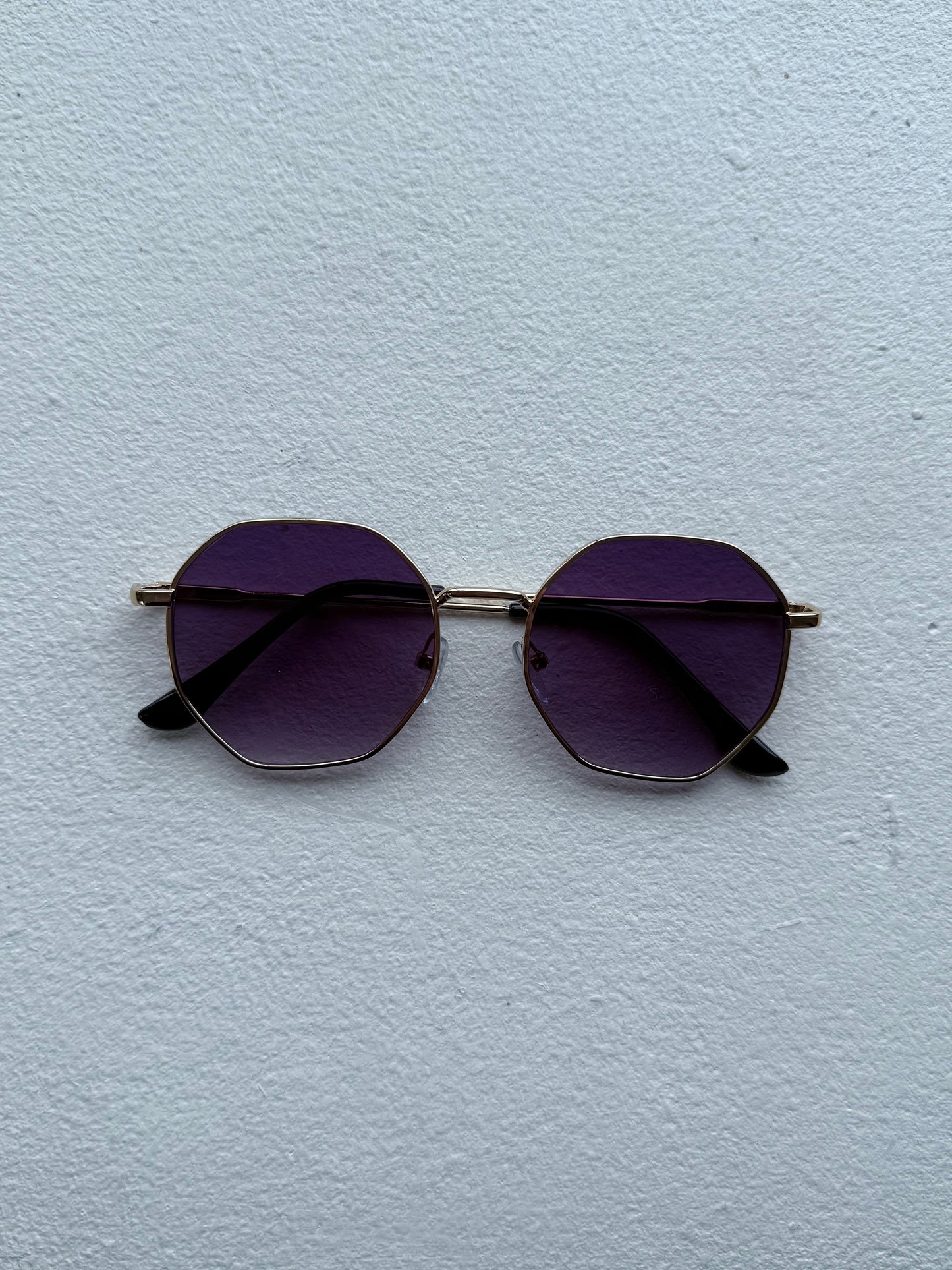 Gold Octagon Sunglasses