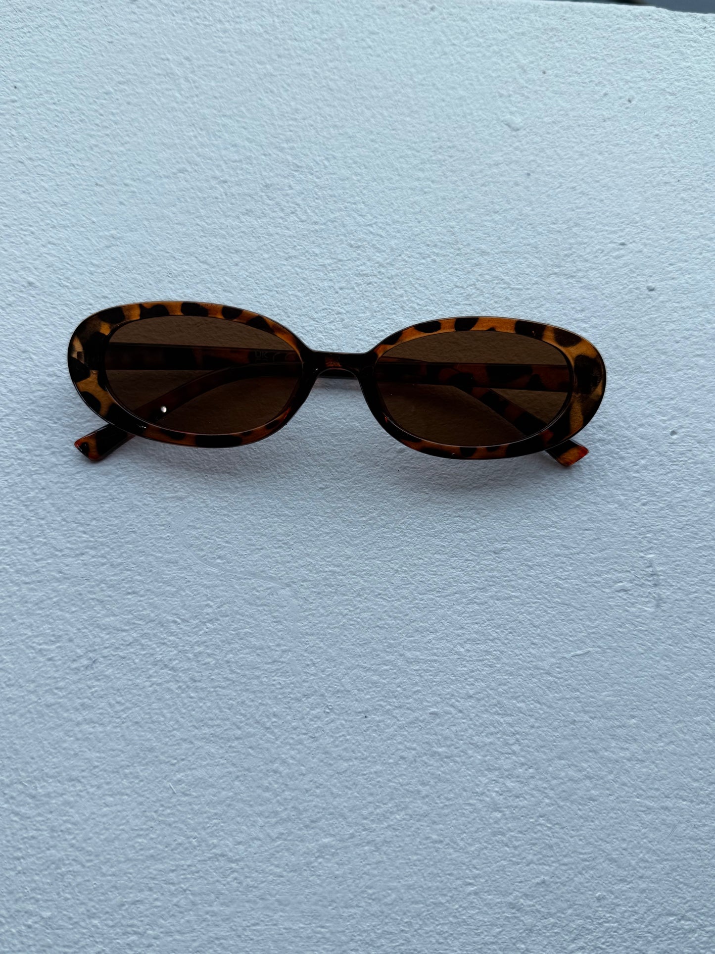 Tortoiseshell Oval Sunglasses