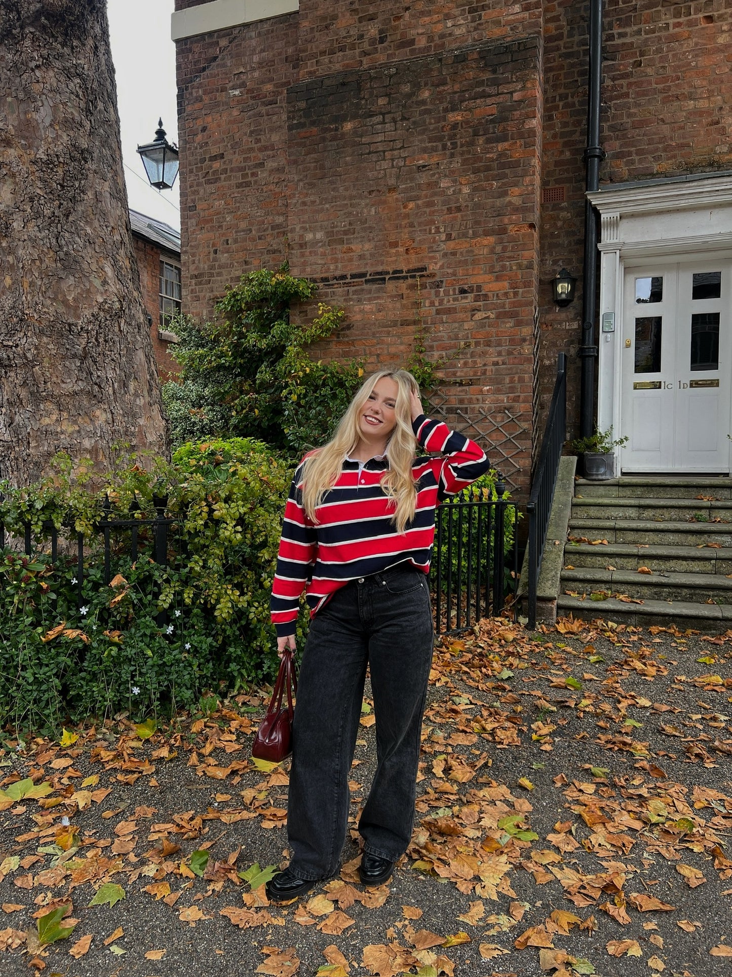 Rugby Top - Red & Navy