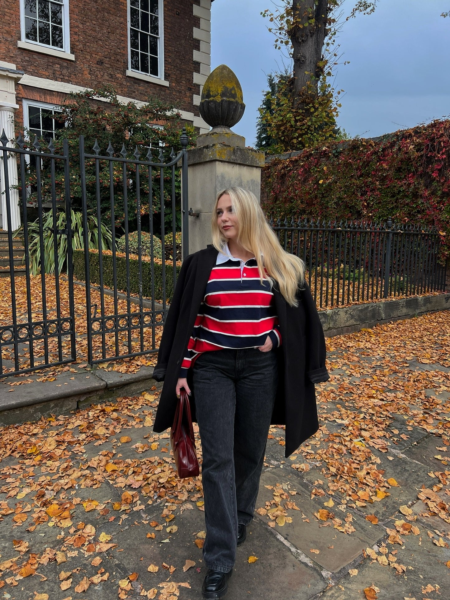 Rugby Top - Red & Navy