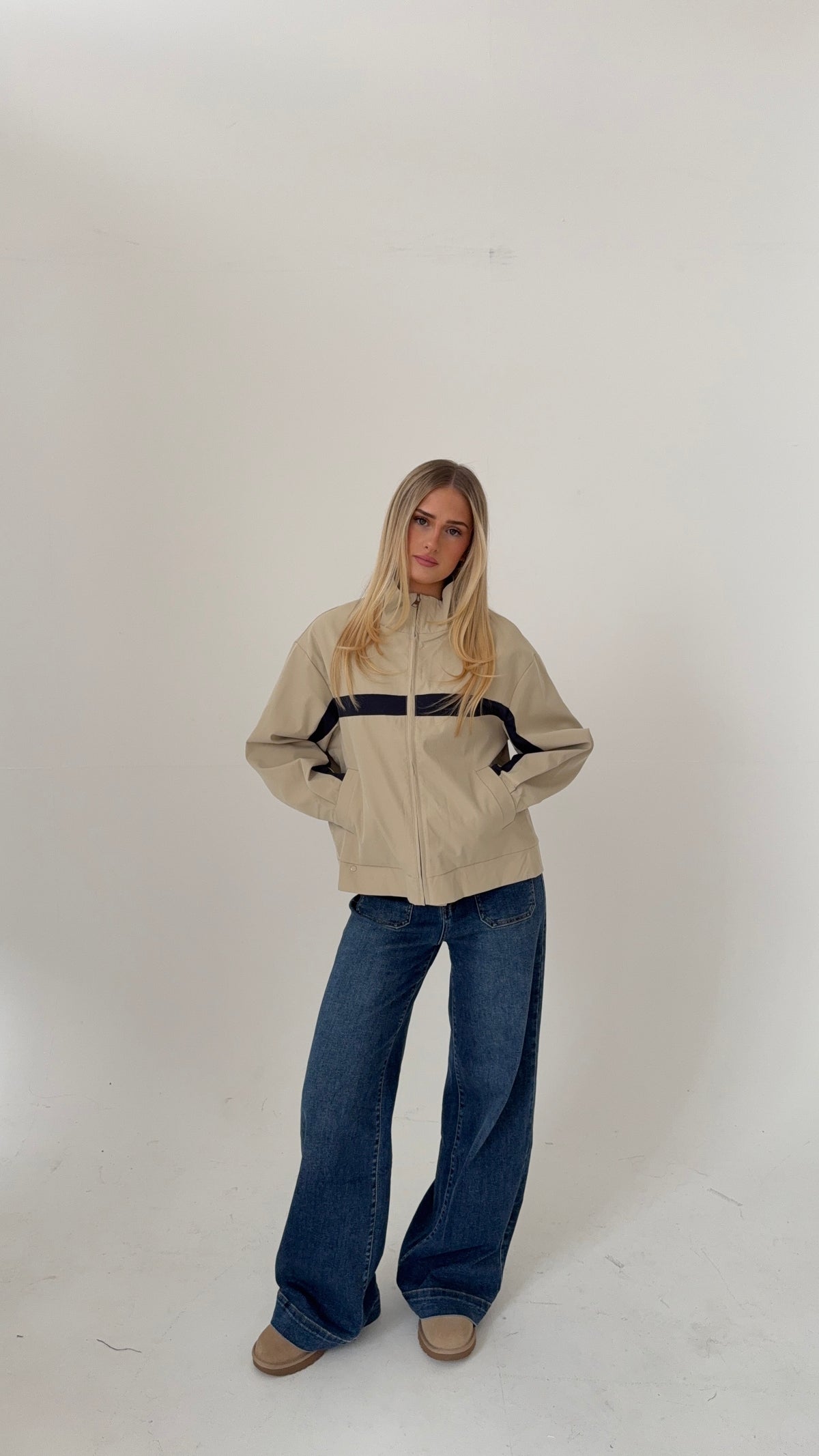 Carli Funnel Neck Windbreaker