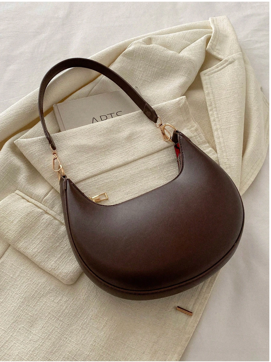 Crescent Shoulder Bag - Coffee