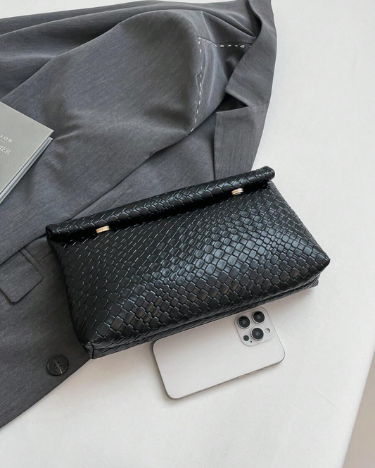 Woven Clutch - Black