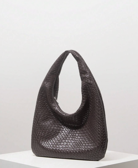 Woven Tote Bag - Chocolate
