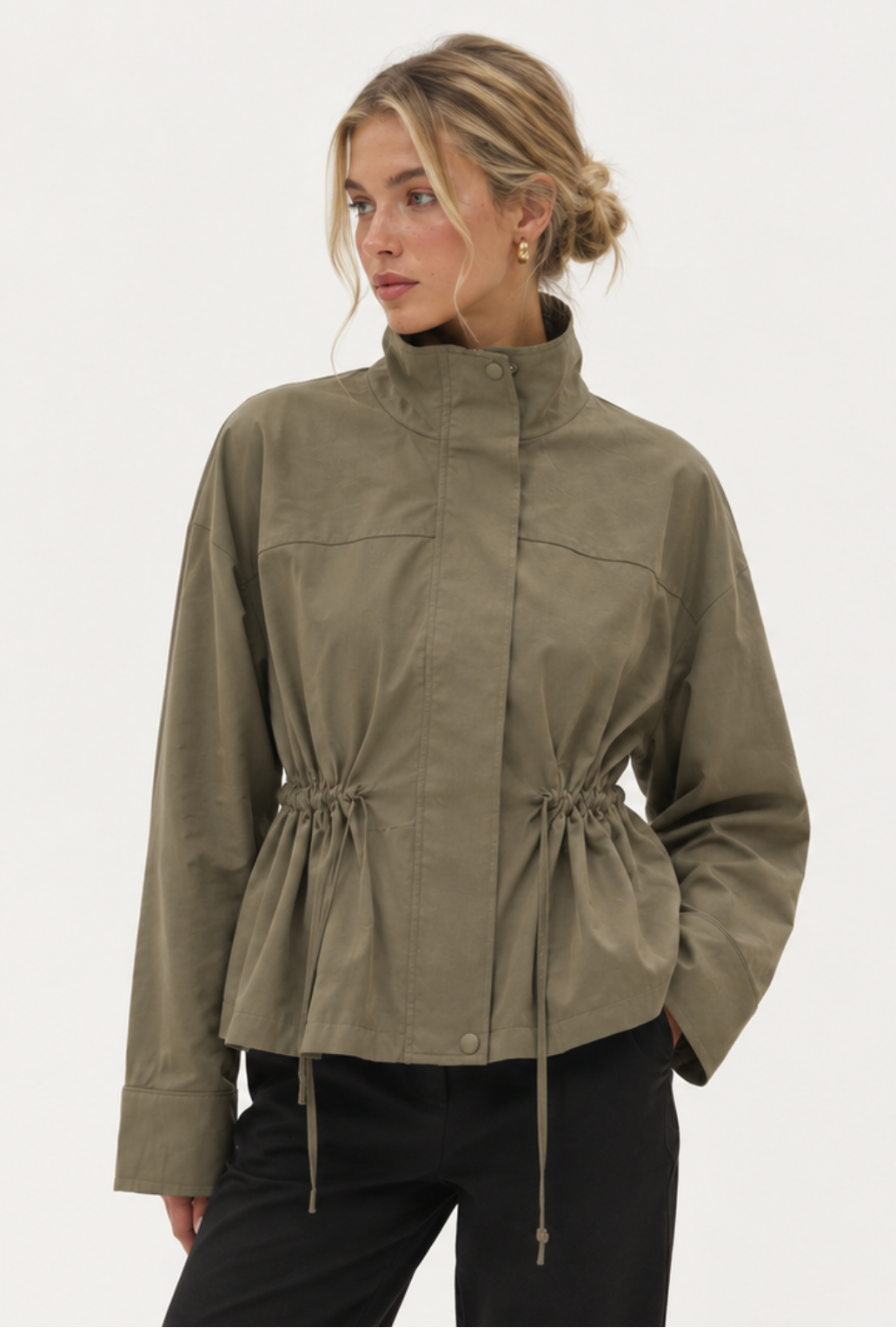 Cleo Utility Drawstring Jacket