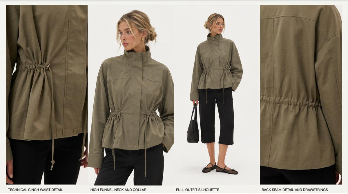 Cleo Utility Drawstring Jacket