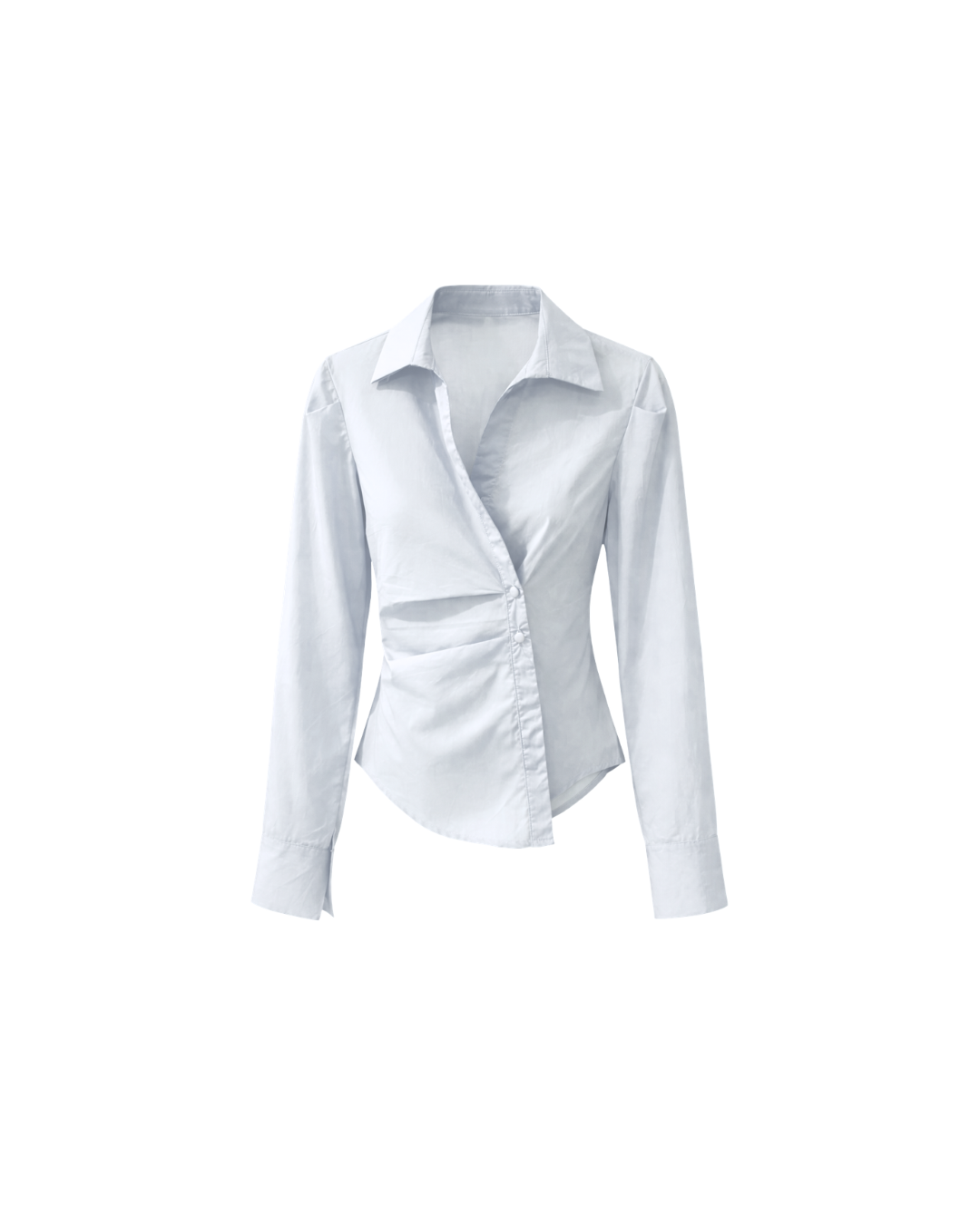 Structured Button Shirt - White