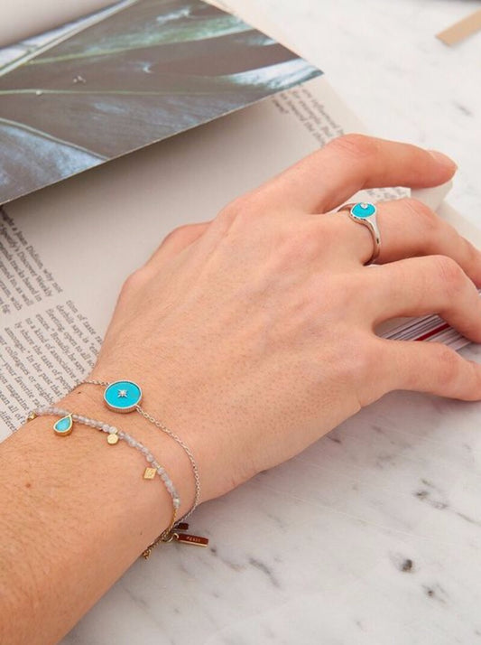 Turquoise Emblem Bracelet