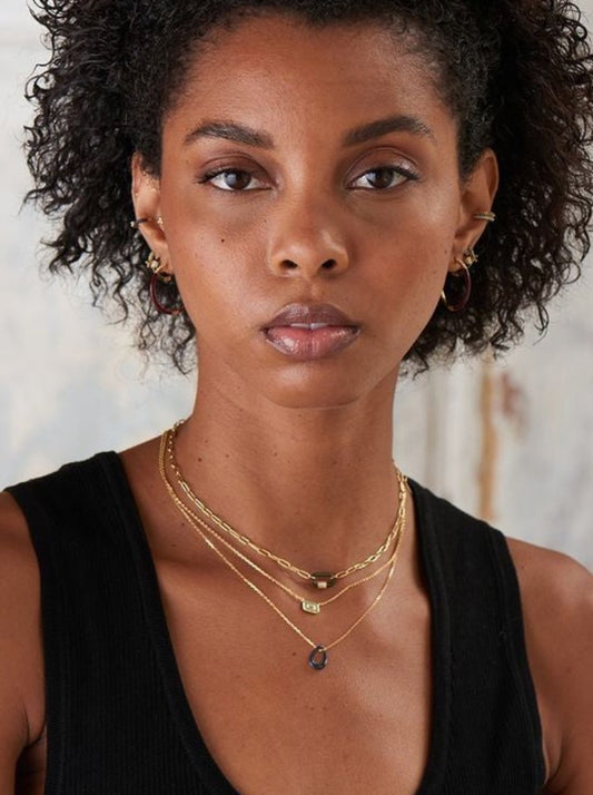 Sage Enamel Gold Ear Cuff