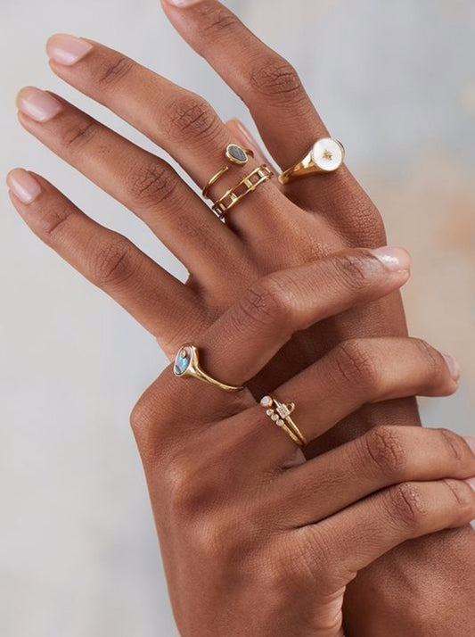 Tidal Turquoise Adjustable Ring